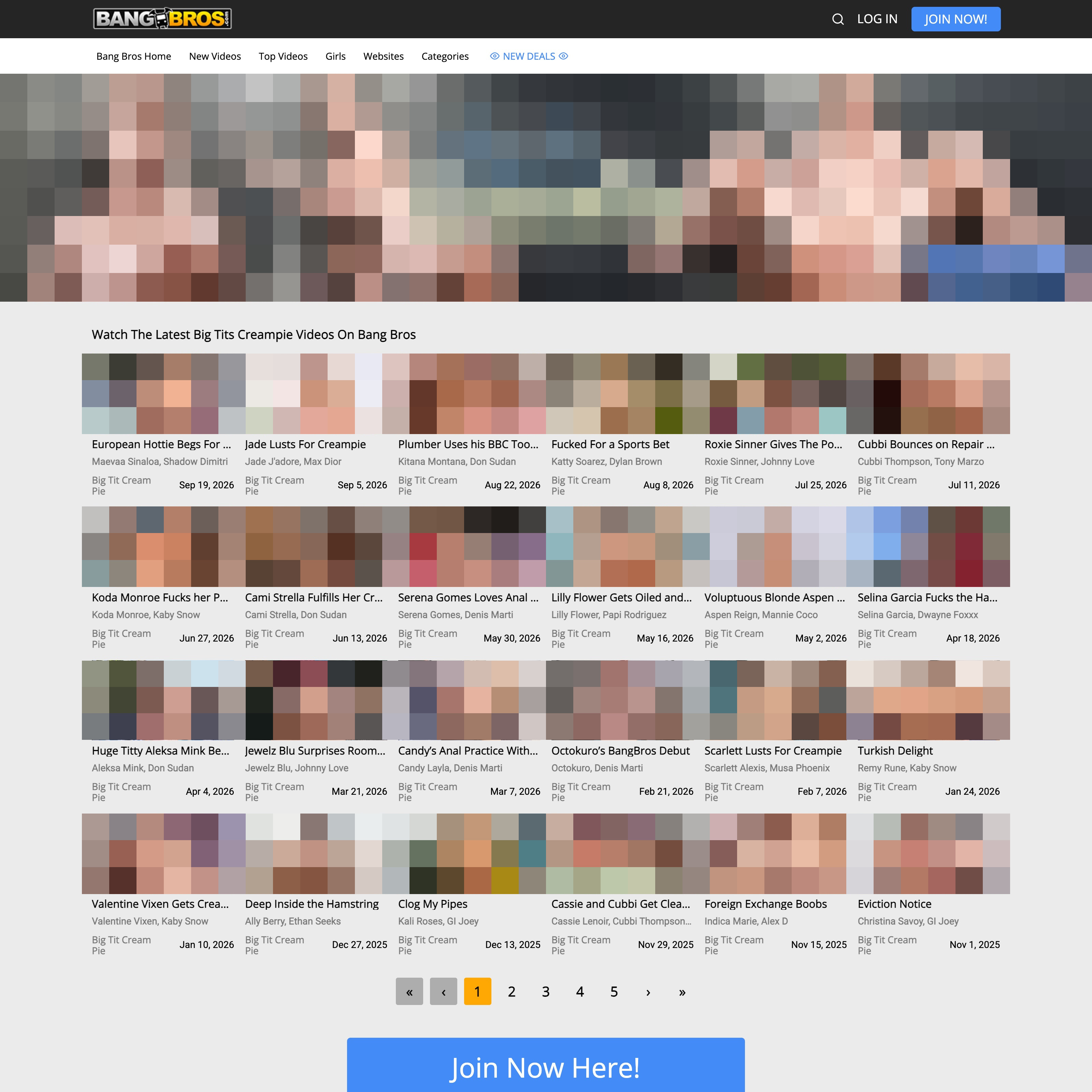 BigTitsCreampie Website