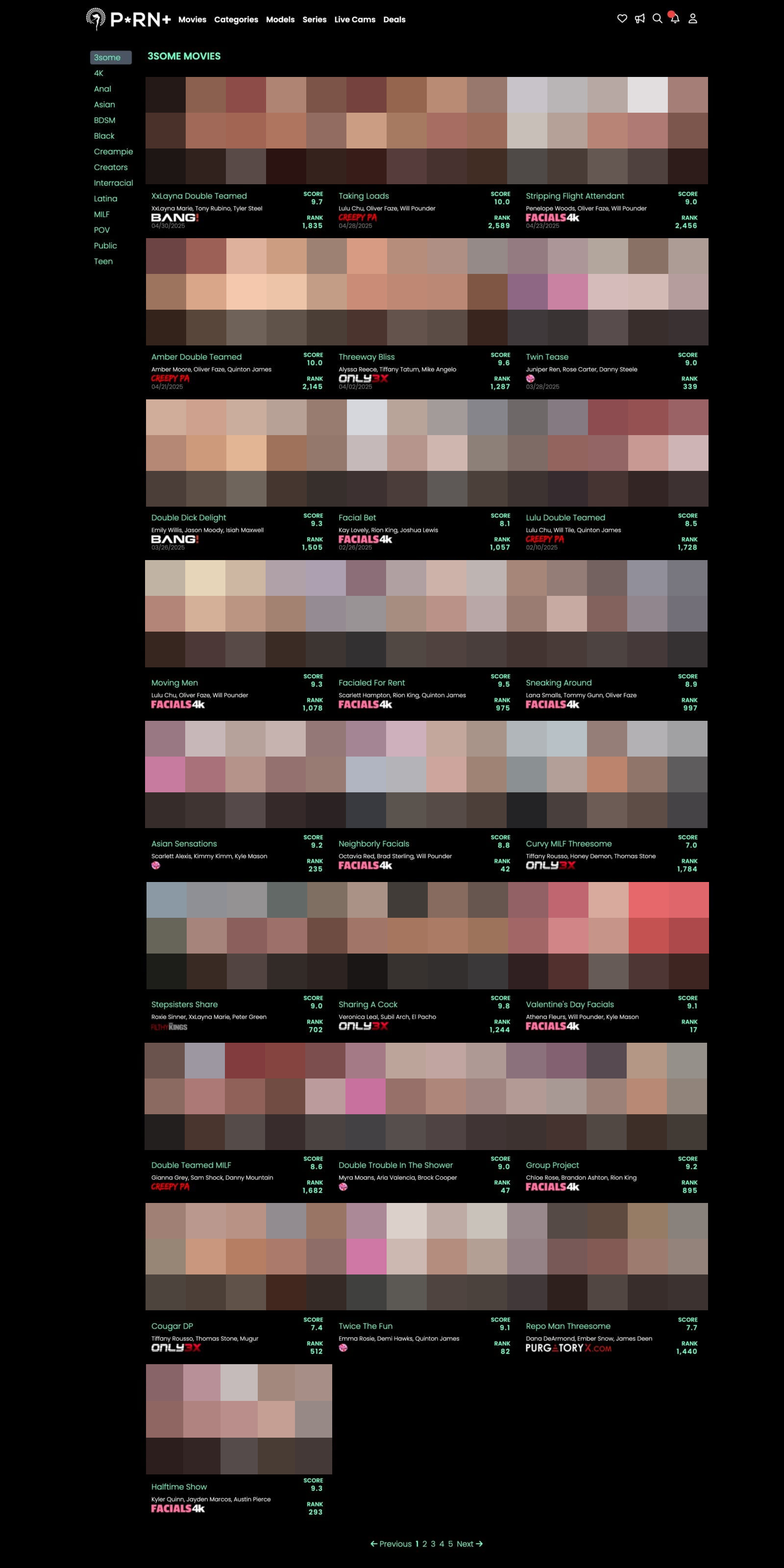 PornPlus Members Area Categories