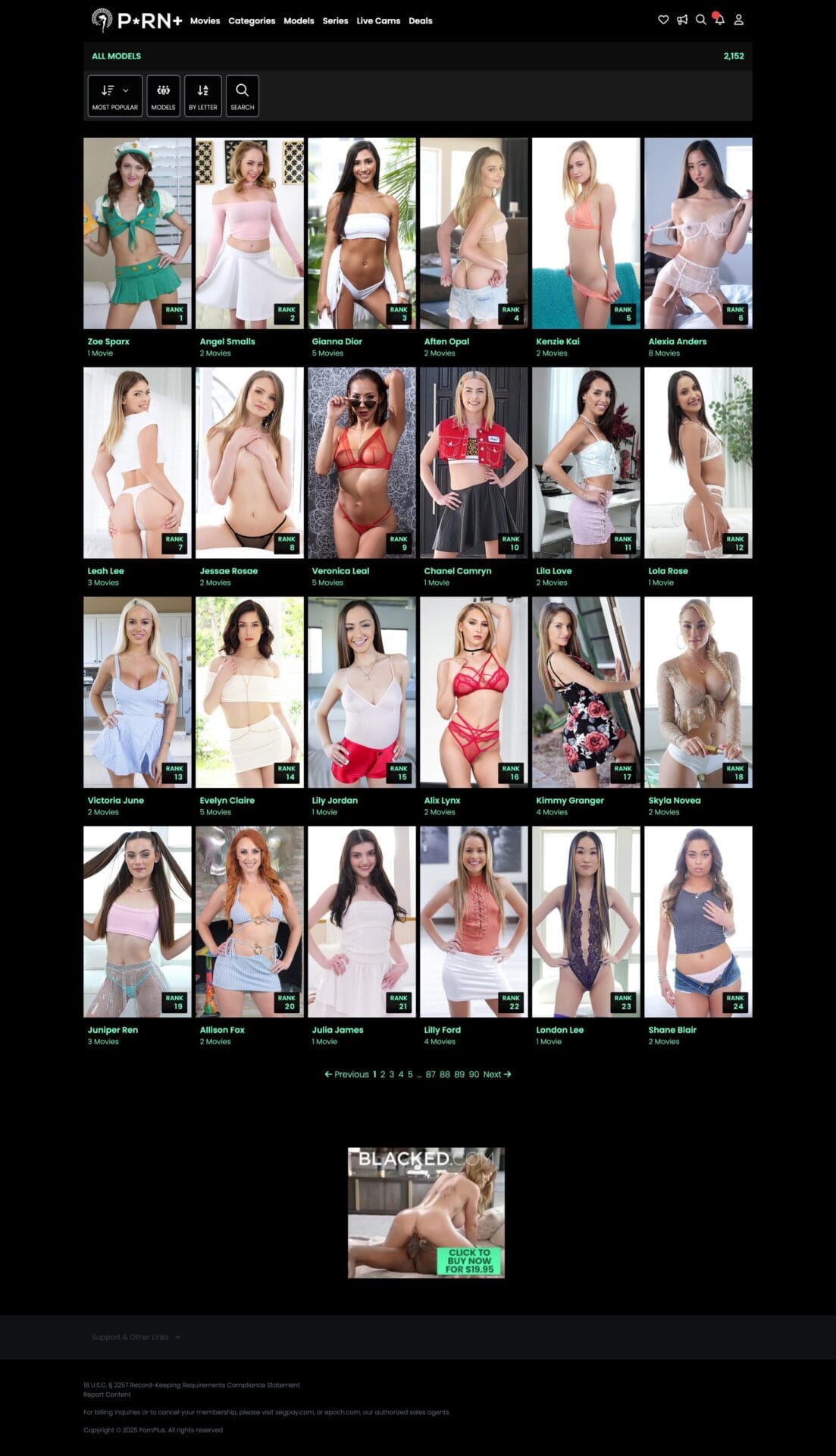 PornPlus Members Area Models