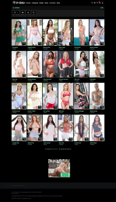 PornPlus Members Area Models