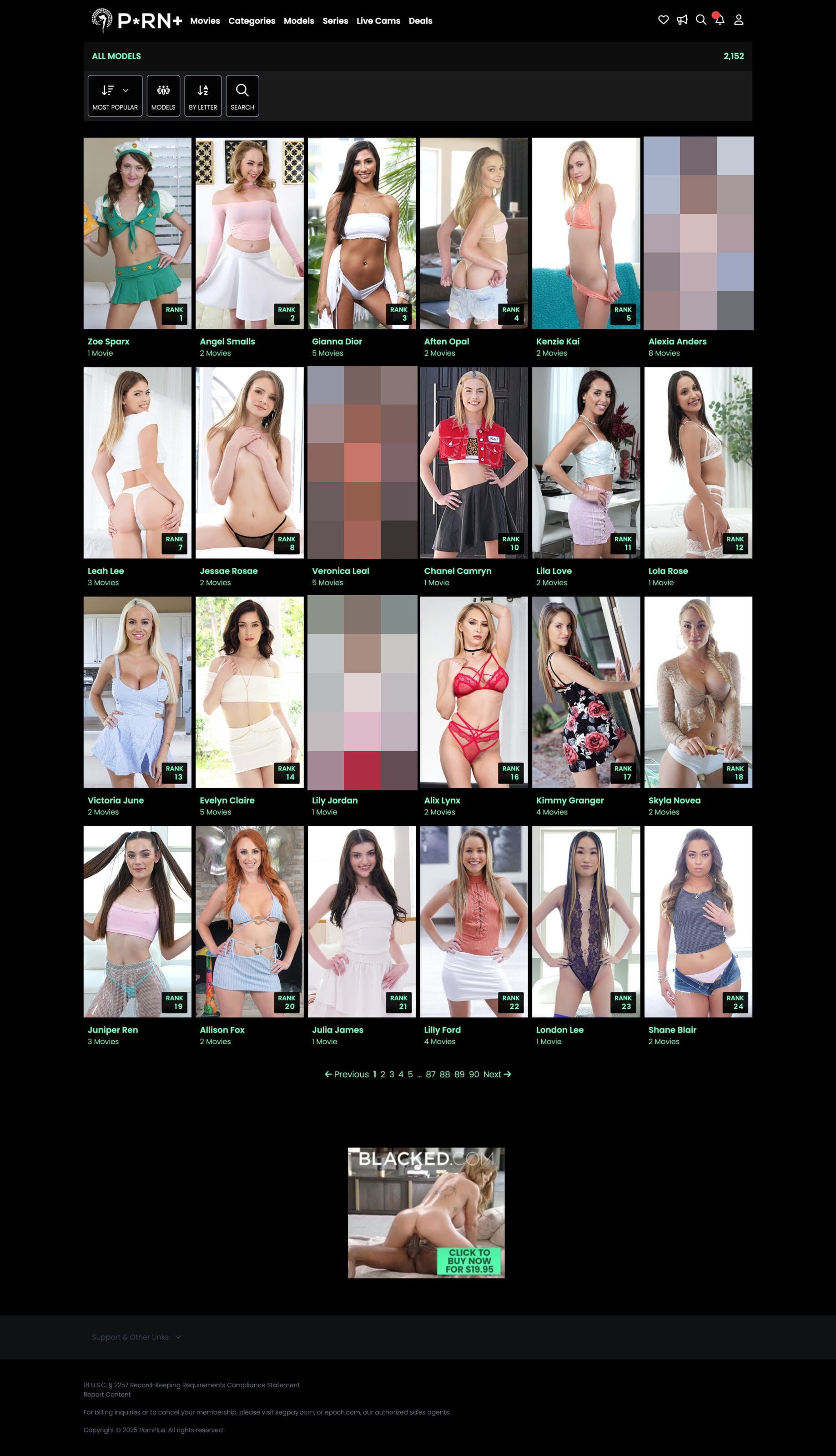PornPlus Members Area Models