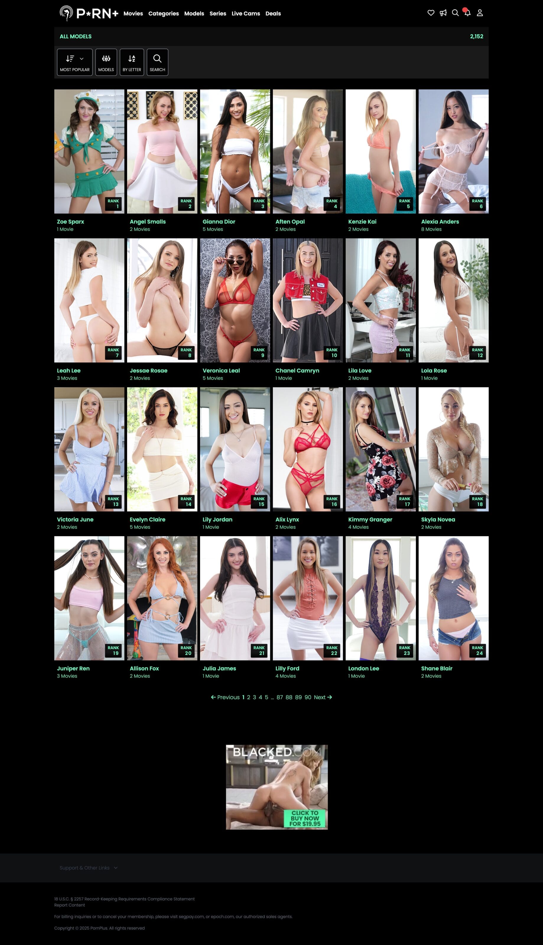 PornPlus Members Area Models