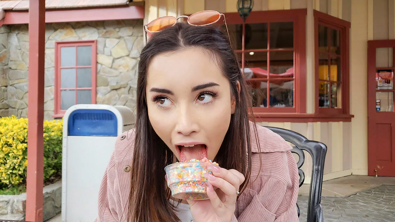 Aria Lee Licks Ice Cream Thickumz