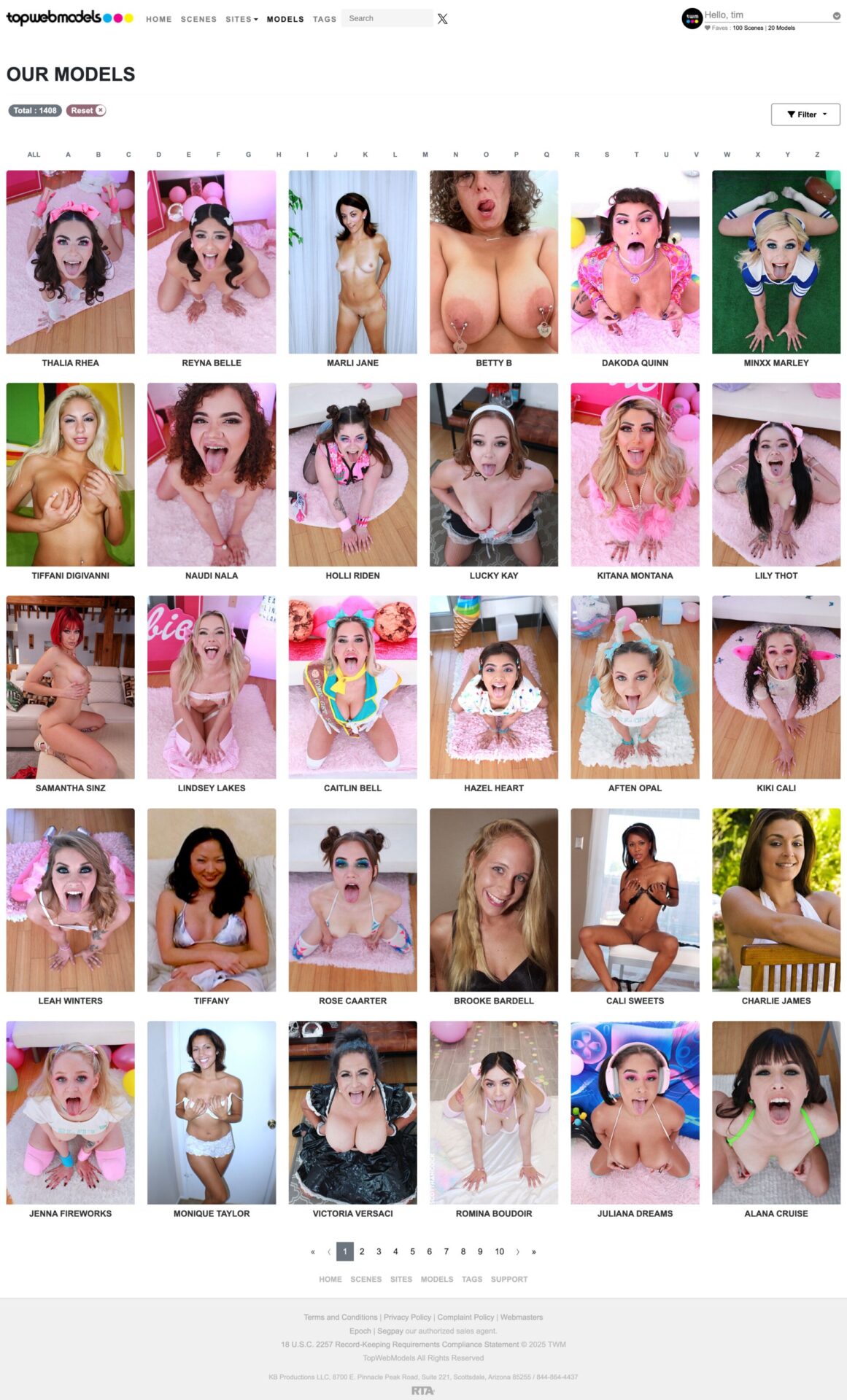 TopWebModels Members Area Models