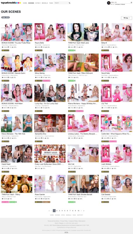 TopWebModels Members Area Scenes